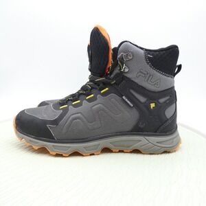 Fila Tex Technology Mens US 6.5 Hiking Boots Gray Black Waterproof Ankle Boots